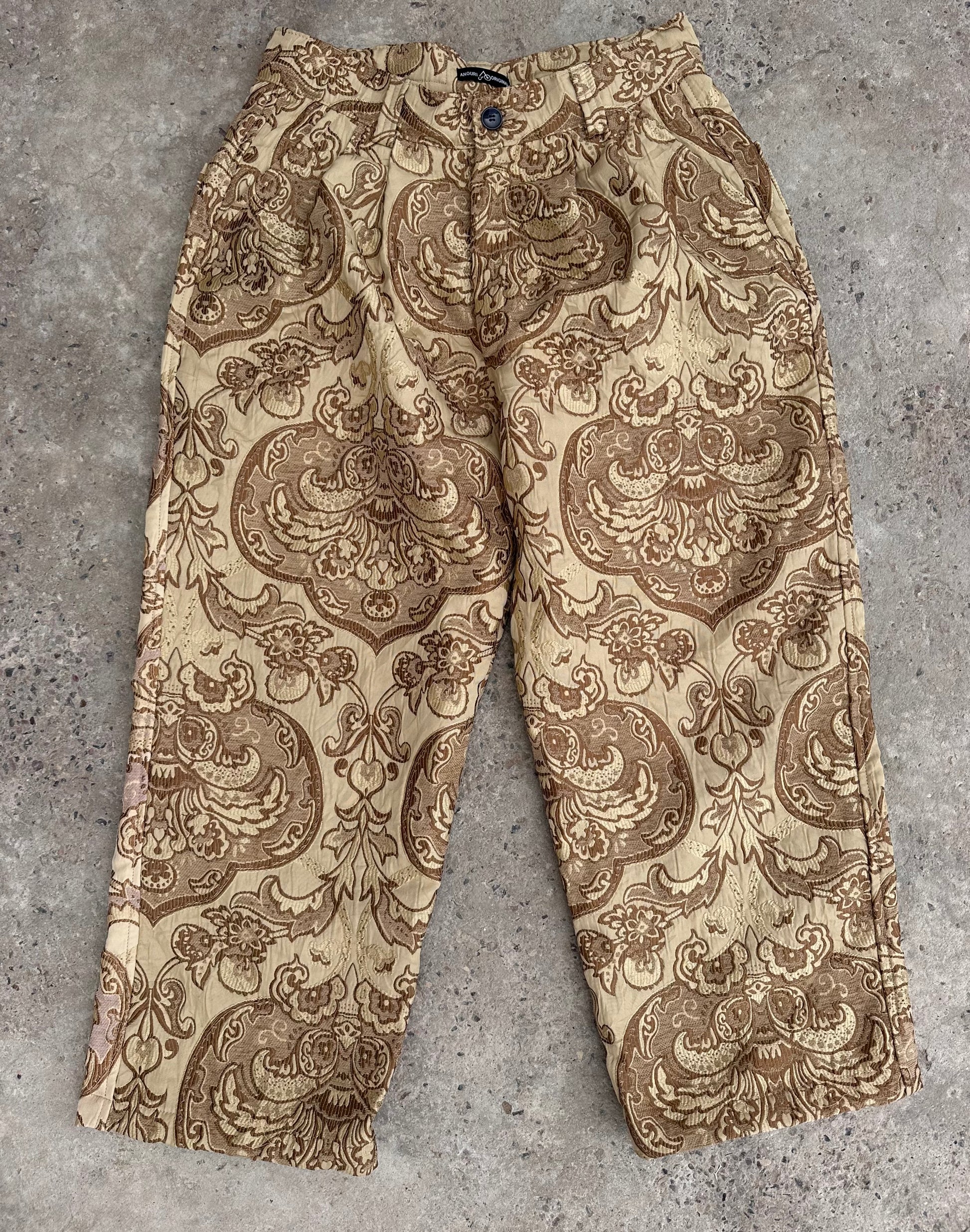 Anouris Original PANT with wide legs yellow print “Carpet” UNISEX