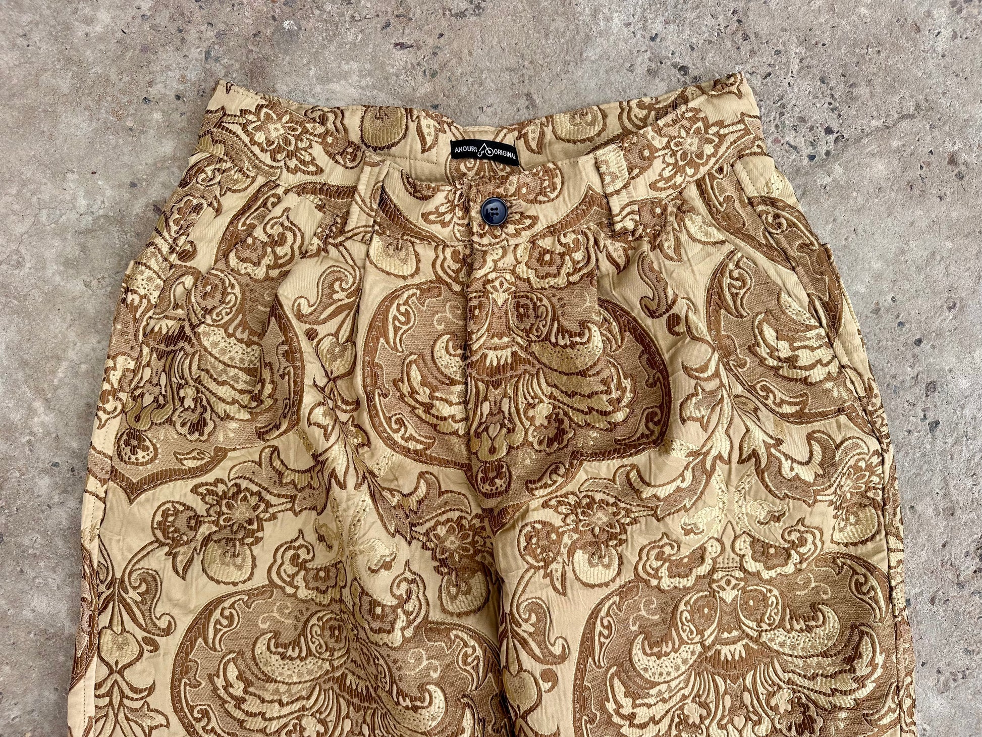 Anouris Original PANT with wide legs yellow print “Carpet” UNISEX