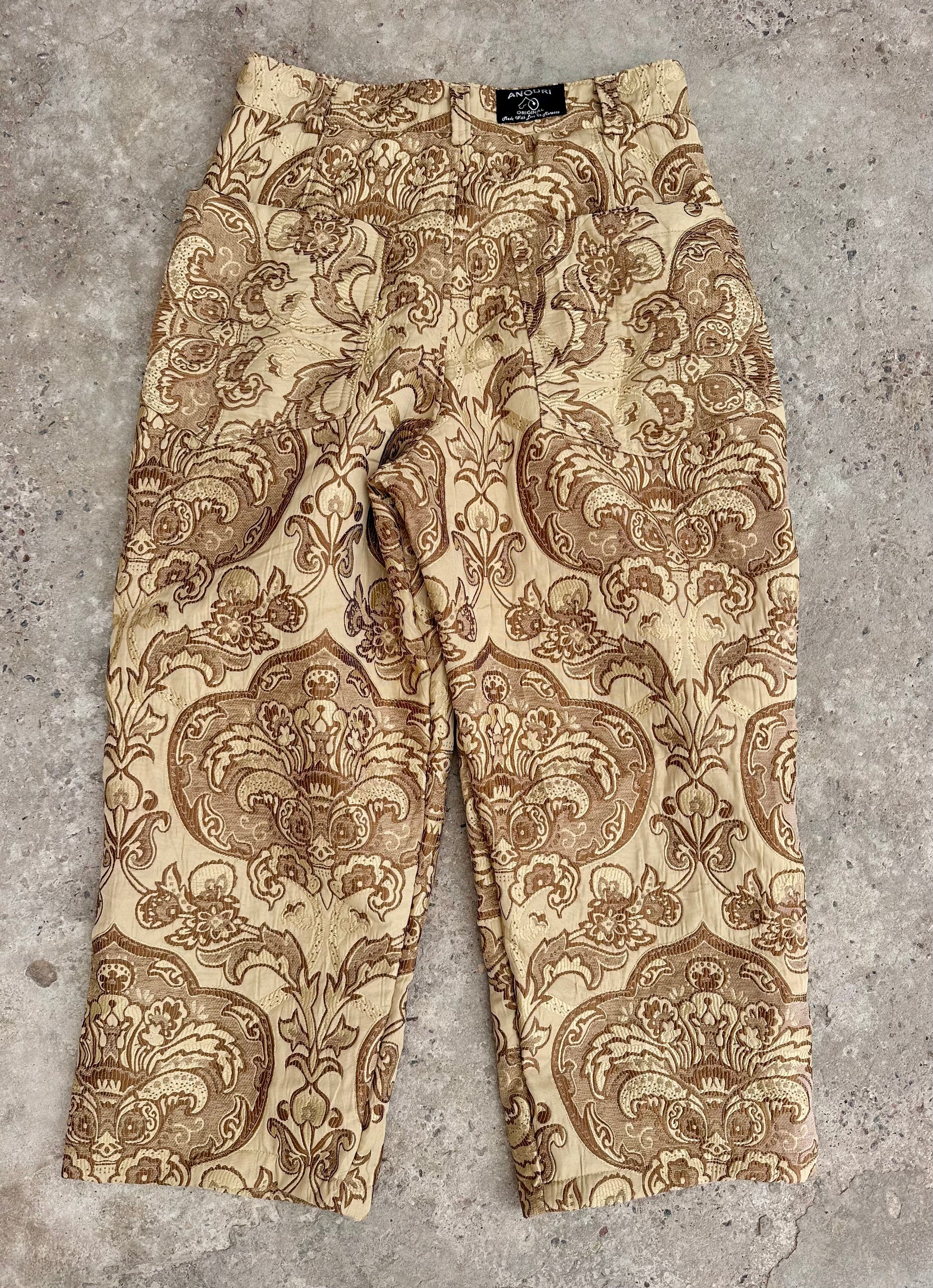 Anouris Original PANT with wide legs yellow print “Carpet” UNISEX