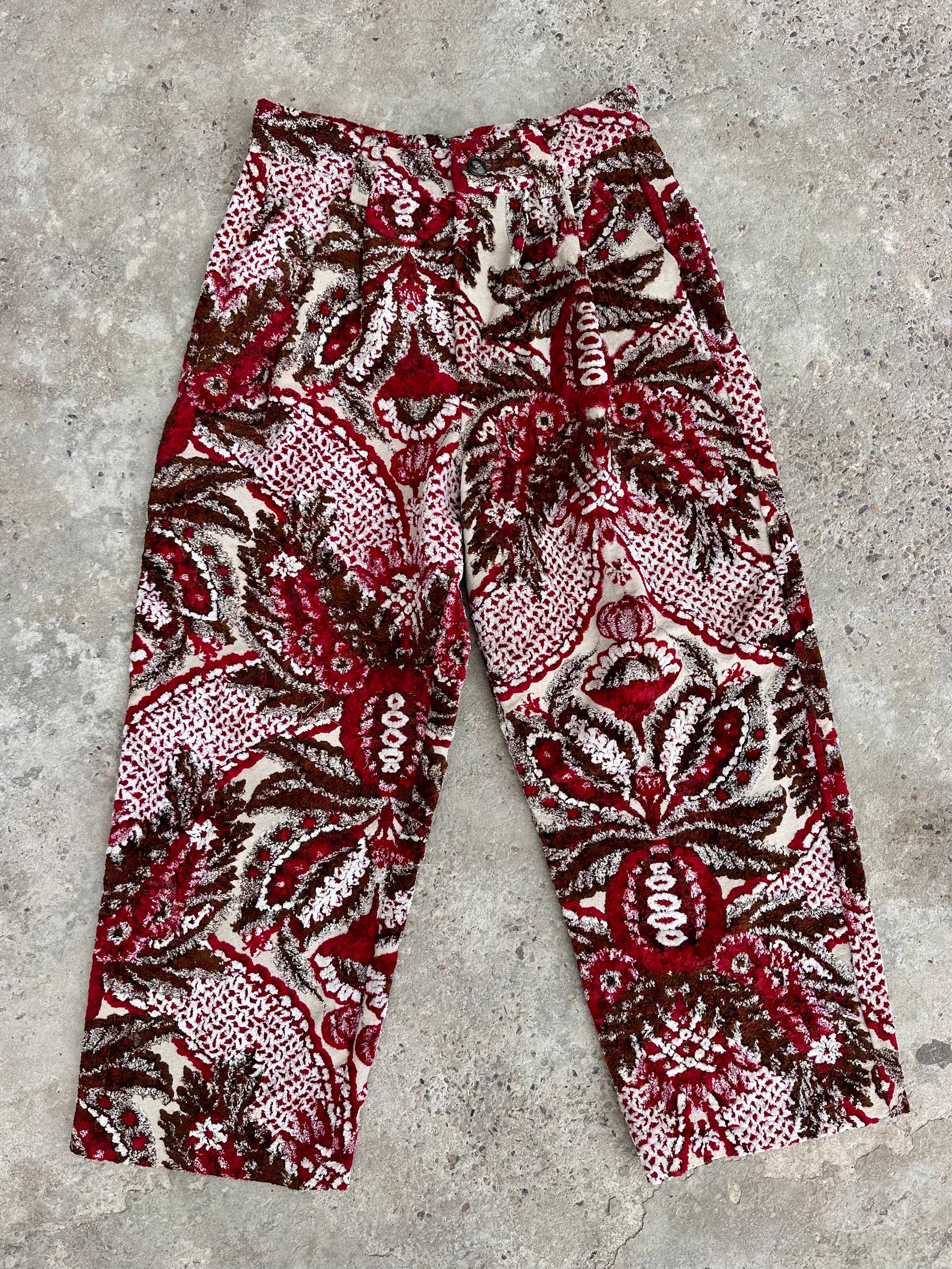 Anouris Original PANT with wide legs Red print “Carpet” UNISEX
