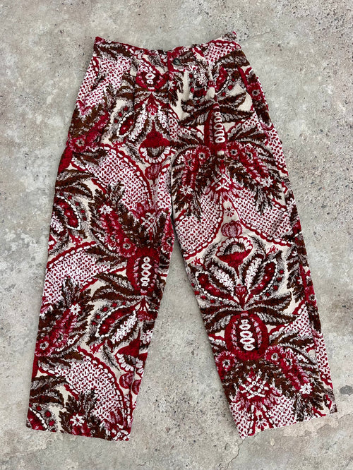 Anouris Original PANT with wide legs Red print “Carpet” UNISEX