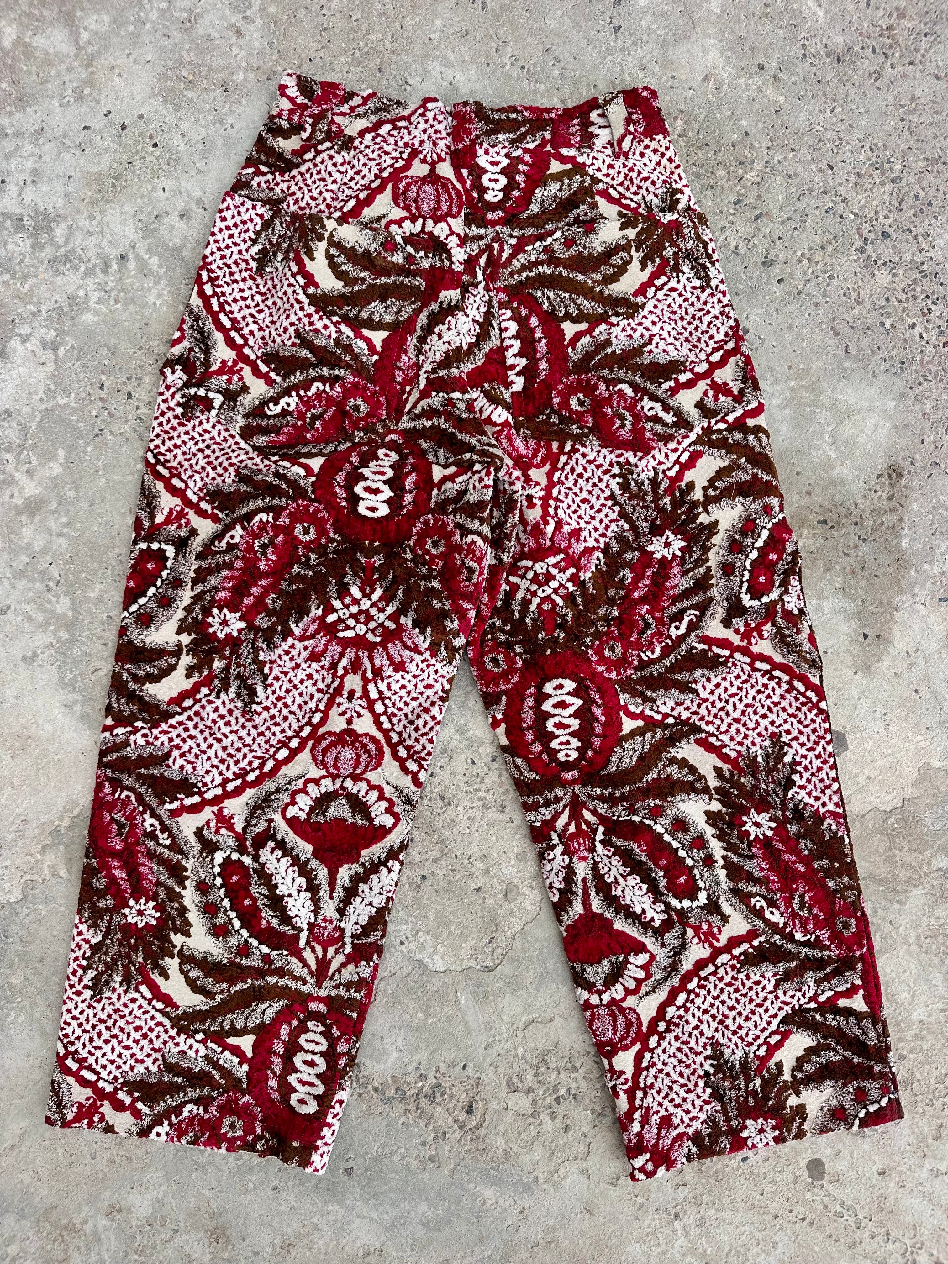 Anouris Original PANT with wide legs Red print “Carpet” UNISEX