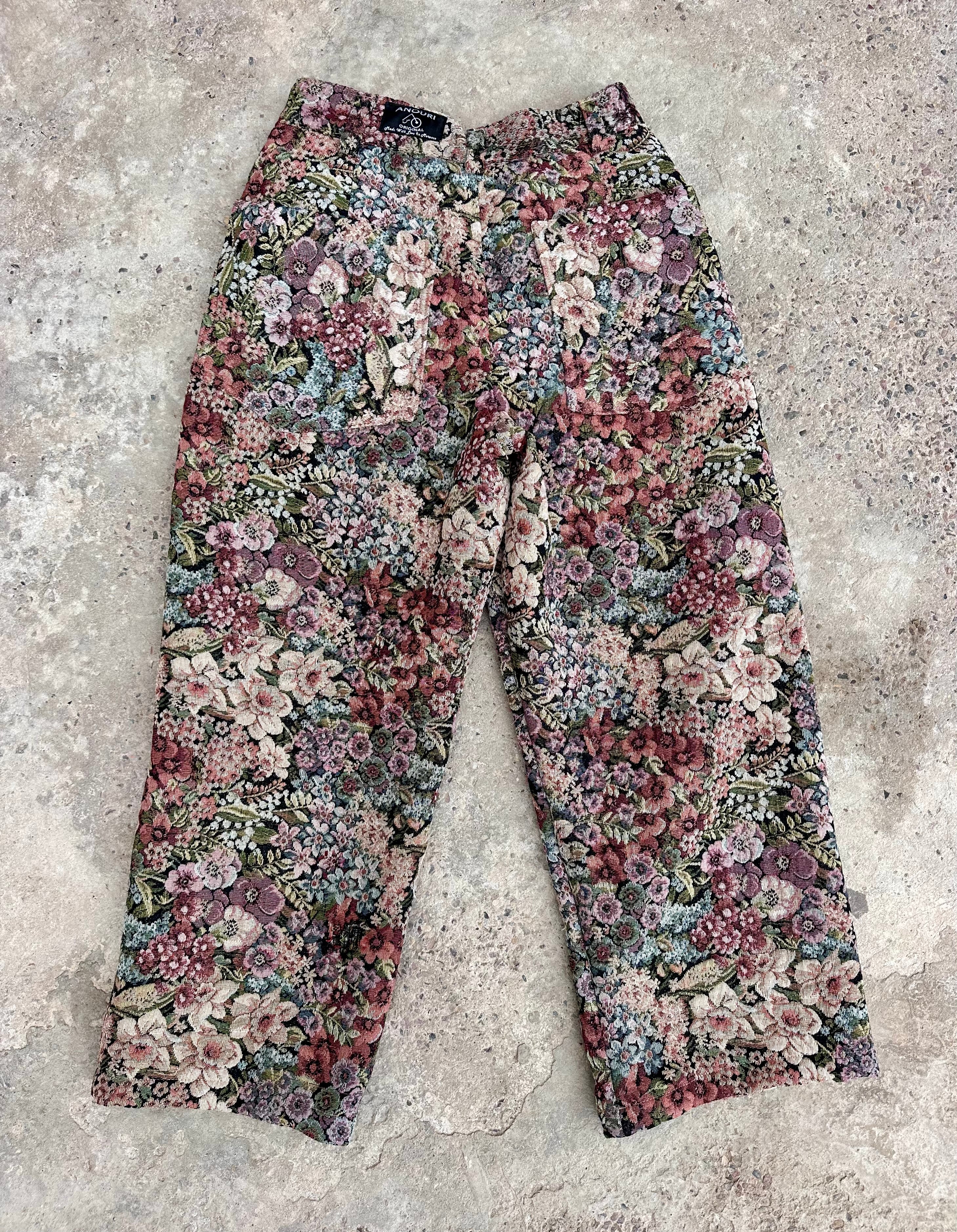 Anouris Original PANT with wide legs Floral print “Carpet” UNISEX