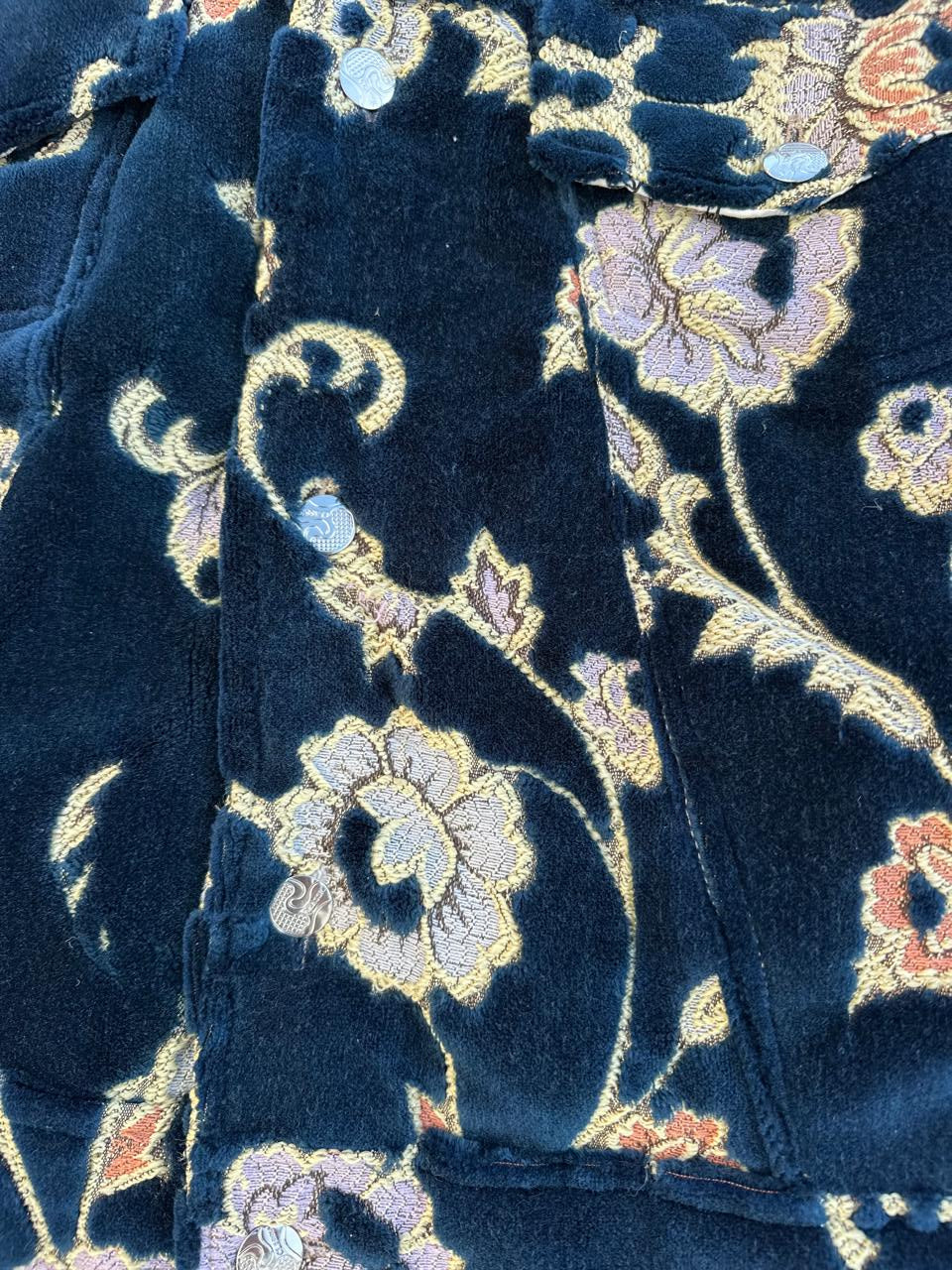 Moroccan hand made Blue carpet Jacket UNISEX