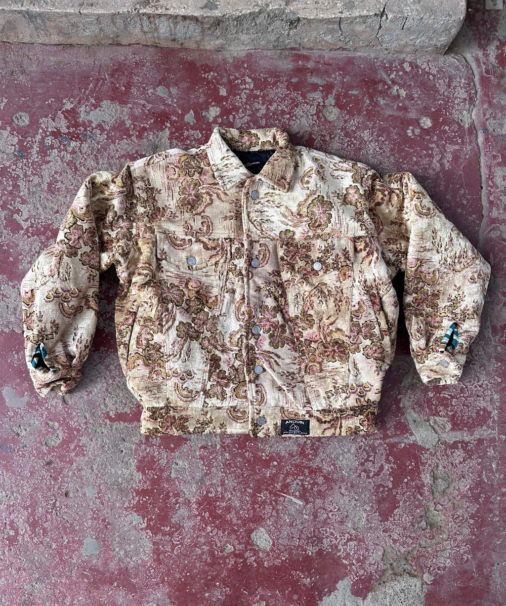 Moroccan hand made yellow with unique design carpet Jacket UNISEX