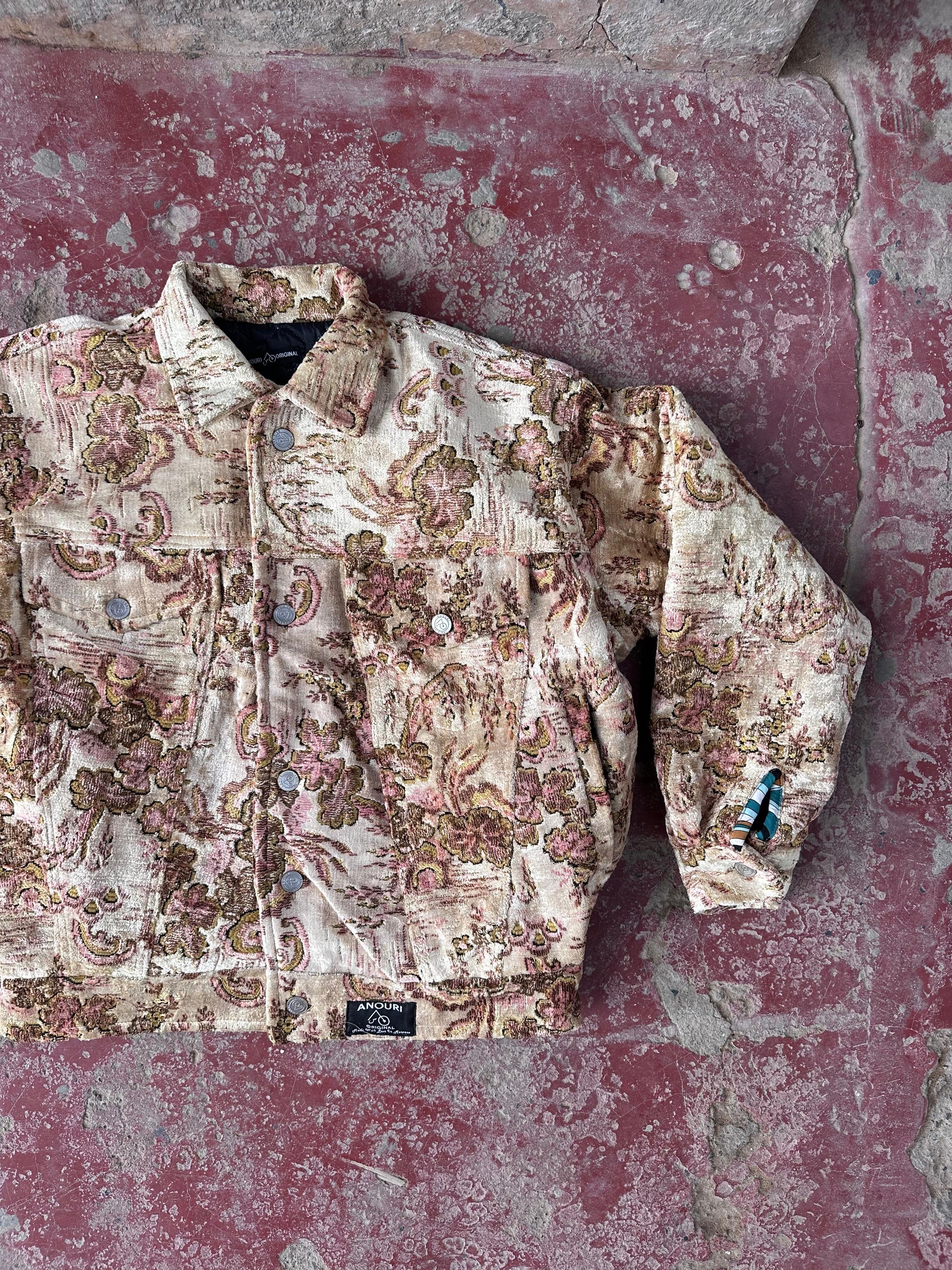 Moroccan hand made yellow with unique design carpet Jacket UNISEX