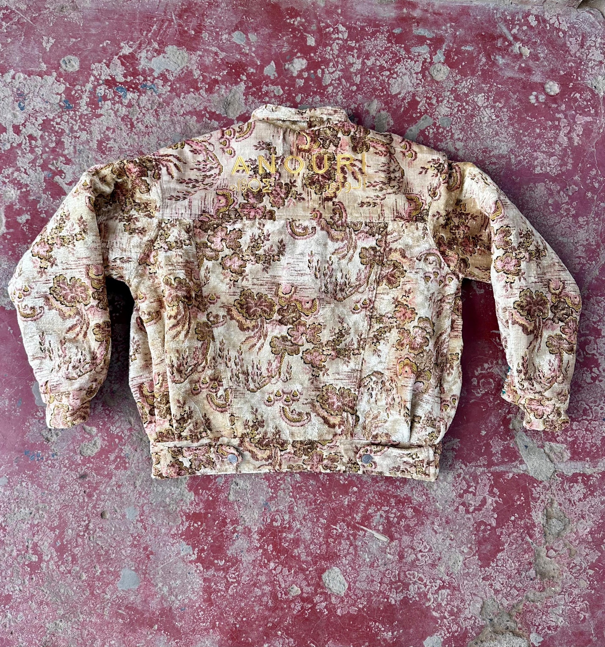 Moroccan hand made yellow with unique design carpet Jacket UNISEX